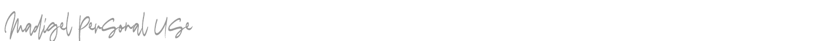 Madigel font preview